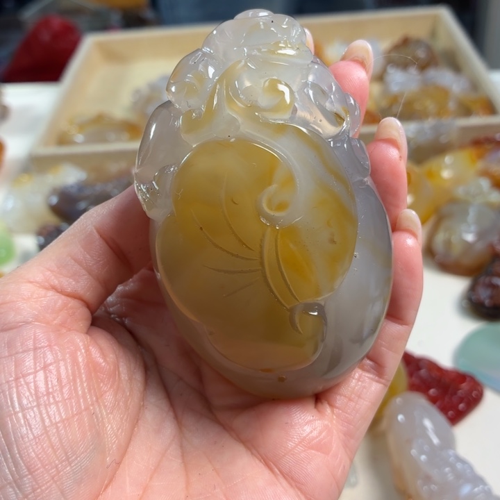 玛瑙/玉髓未镶嵌吊坠(不含链)