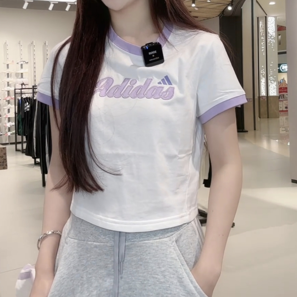 adidas/阿迪达斯STORY SHORT SLEEVE新款短款休闲短袖T恤 KC5435