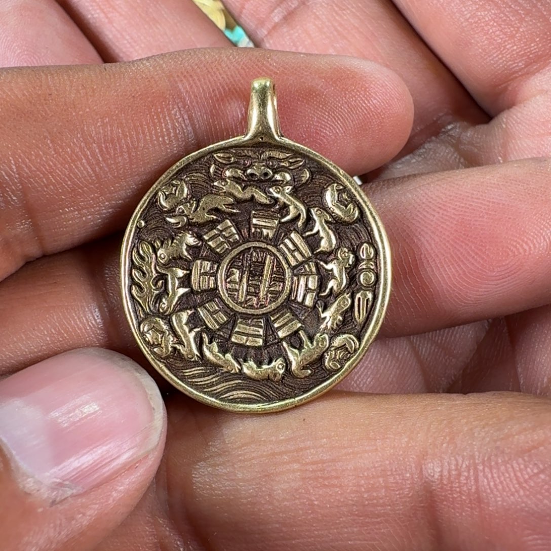 精品铜材质九宫牌子