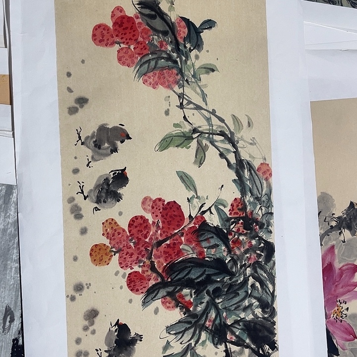 姜奇老师花鸟作品70×25