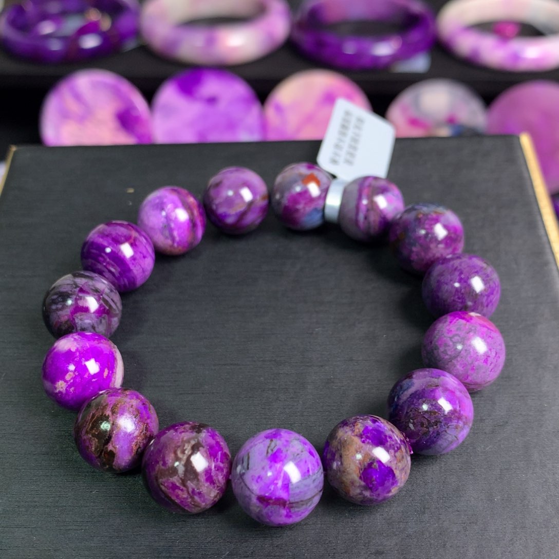 苏纪石（舒俱来）紫樱花手串未镶嵌