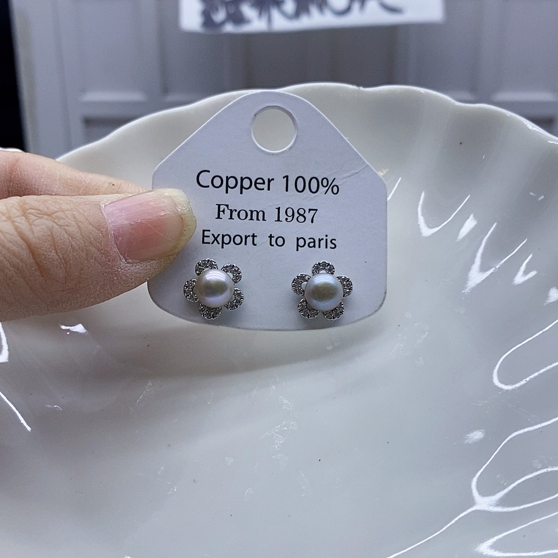 颈饰合金淡水珍珠