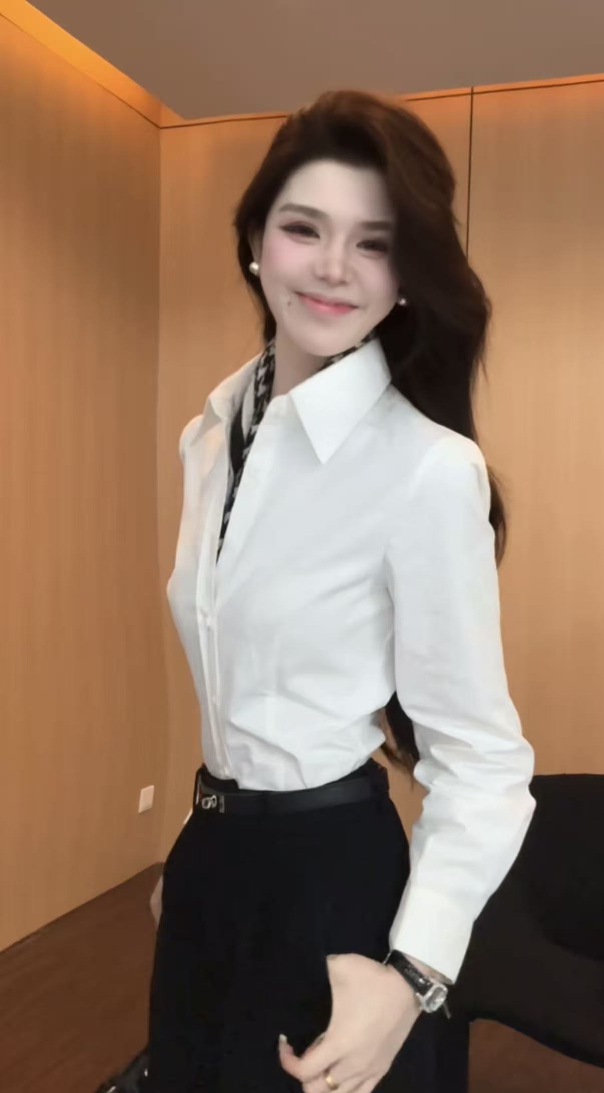 【少量现货】高级感时尚气质百搭修身显瘦厚款长袖衬衫ZKK1084款