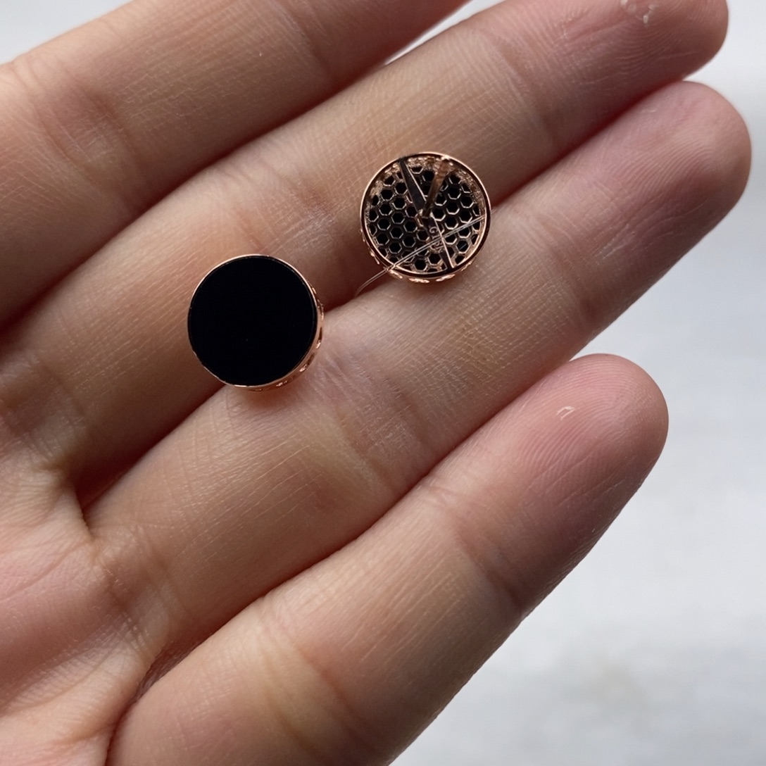 【闪购商品】翡翠颈饰18K金镶嵌耳钉