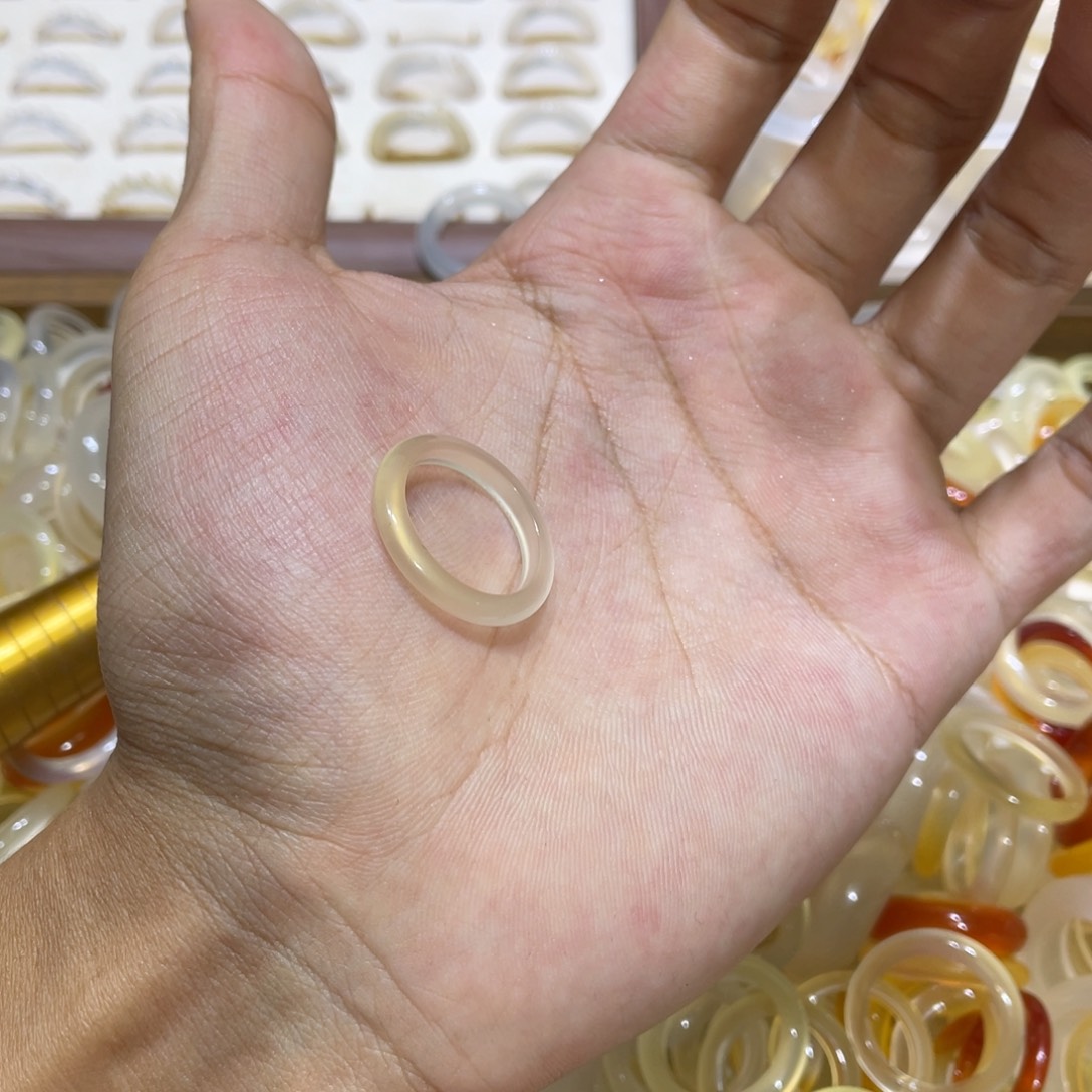 玛瑙/玉髓未镶嵌戒指50号港16