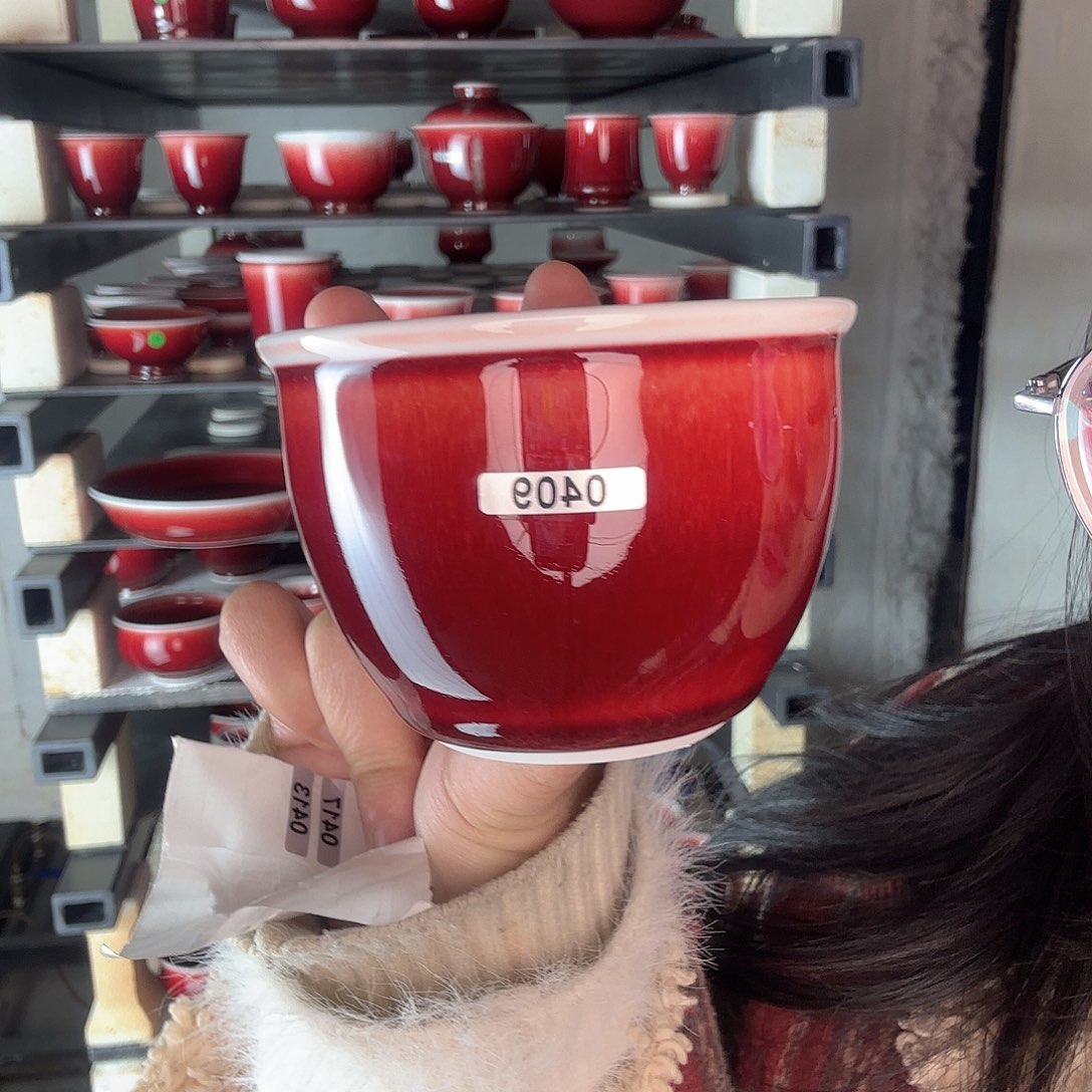 瓷片景德镇郎红陶瓷