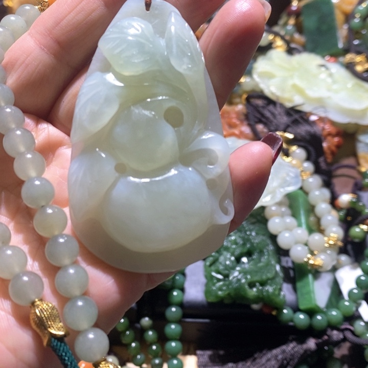 岫玉毛衣链未镶嵌