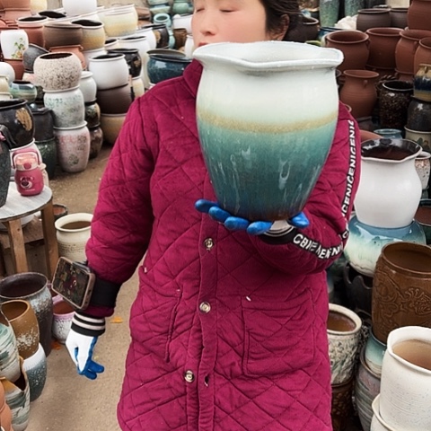 口20高23瑕疵盆子。