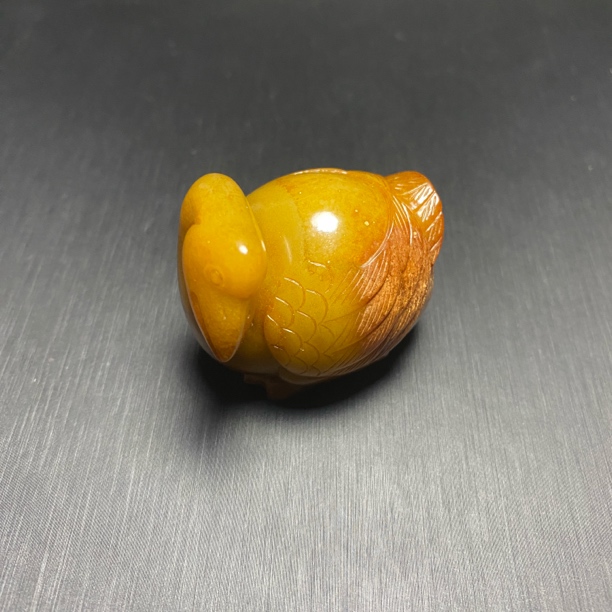 工艺品和田玉玉鹅