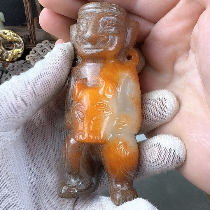 和田玉挂件未镶嵌福*