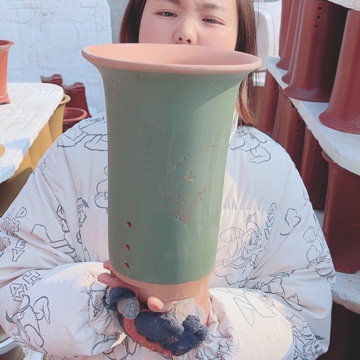 宜兴紫砂精品花盆 