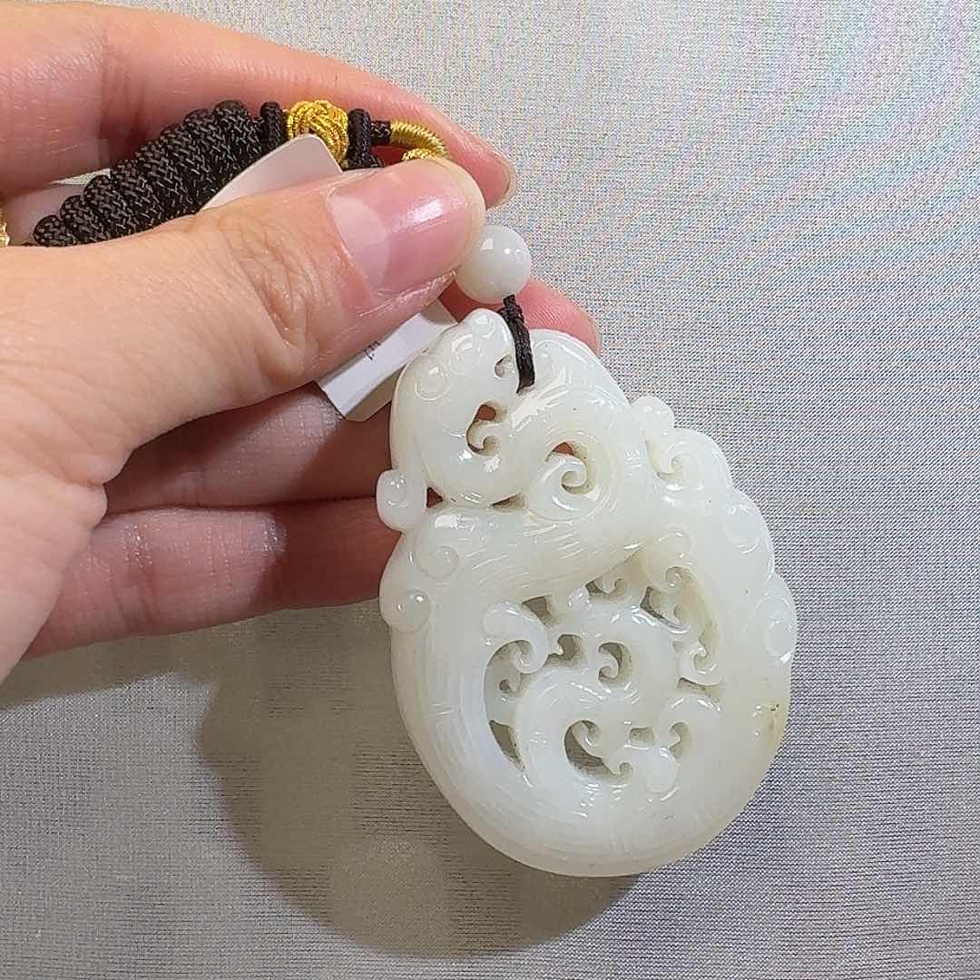 和田玉颈饰未镶嵌米达42g