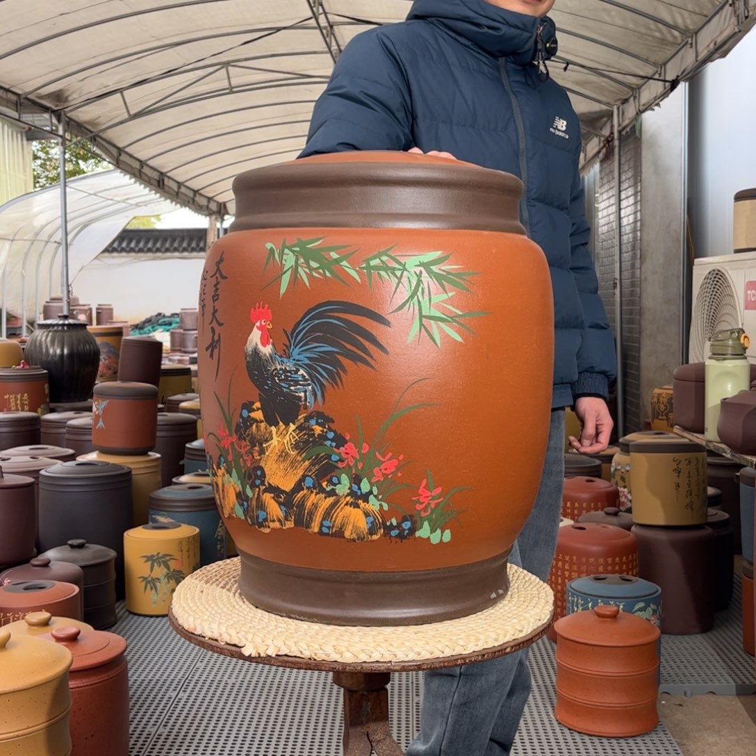 €***€紫砂茶叶罐45饼茶叶罐