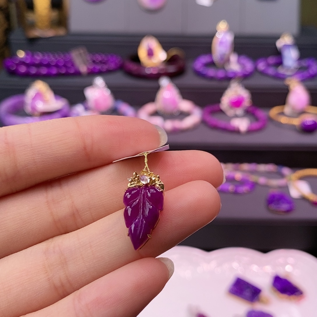 苏纪石（舒俱来）18K金镶嵌吊坠(不含链)