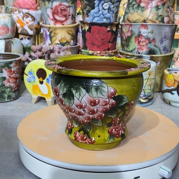 红陶景德镇艺术手绘作品