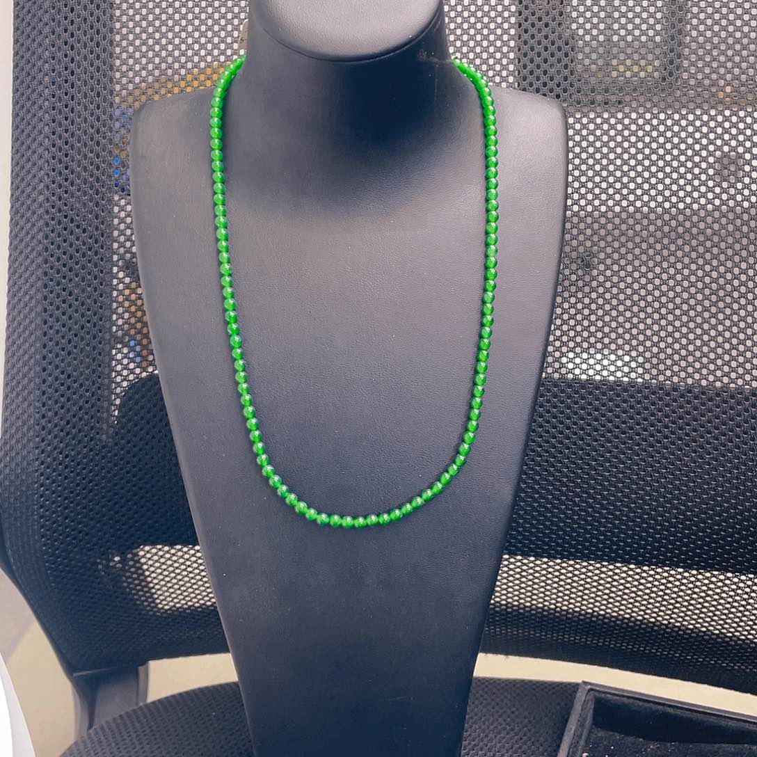 翡翠未镶嵌项链卡5