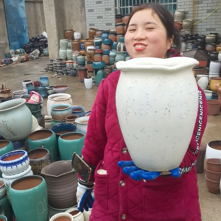 红陶口21高28瑕疵