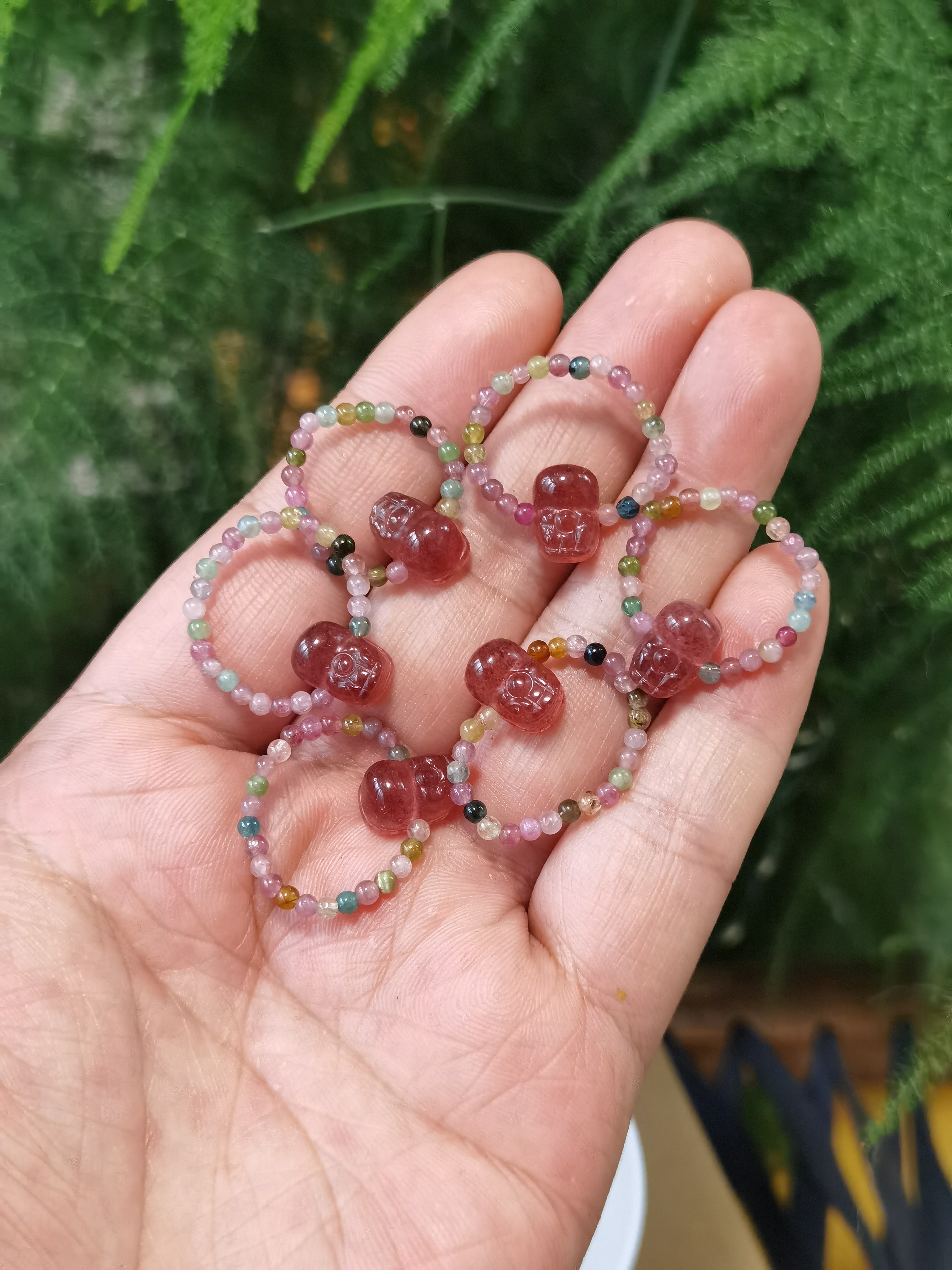 【委员优选】天然碧玺貔貅戒指  多样性发一 LY00