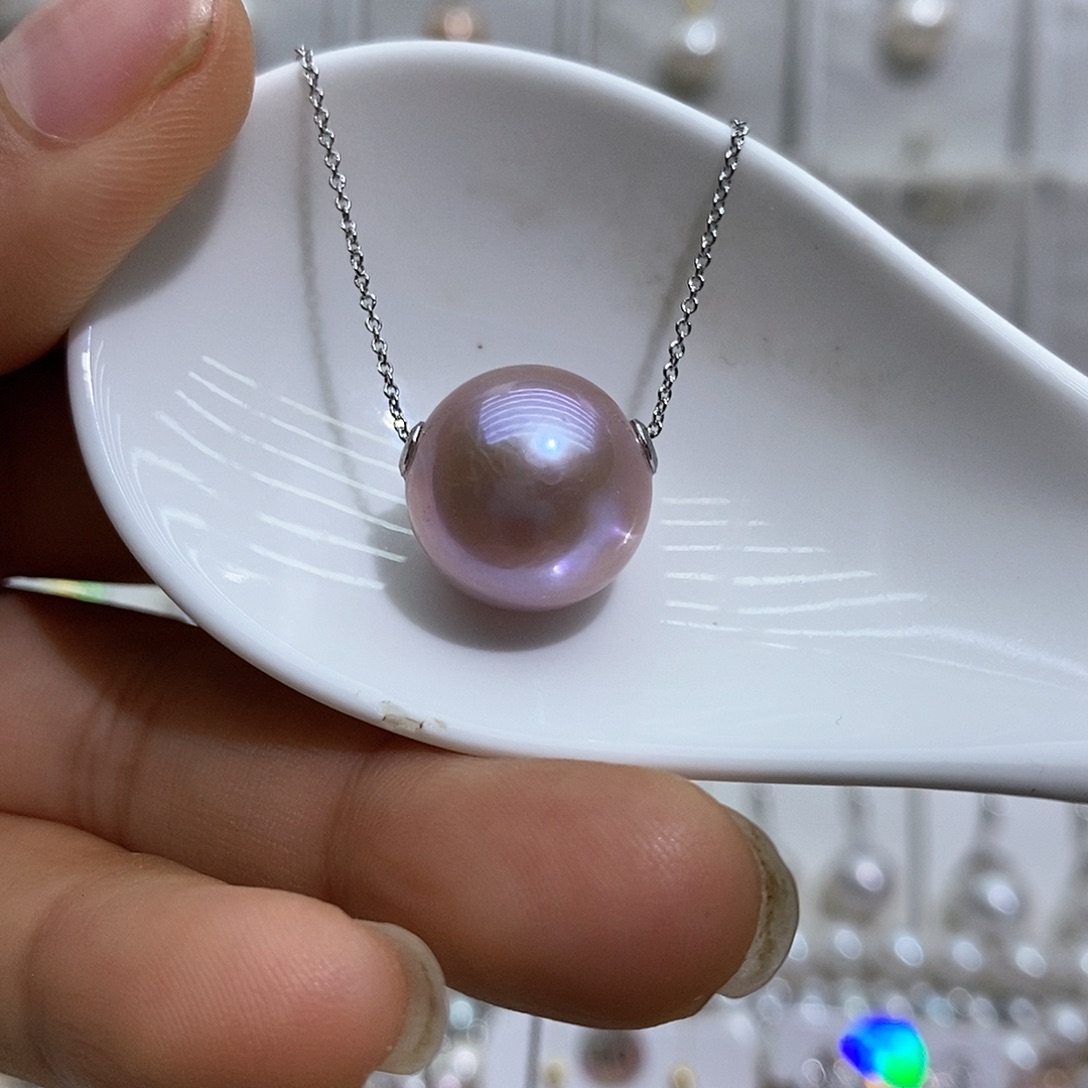 吊坠(赠链)银S925镶嵌淡水珍珠