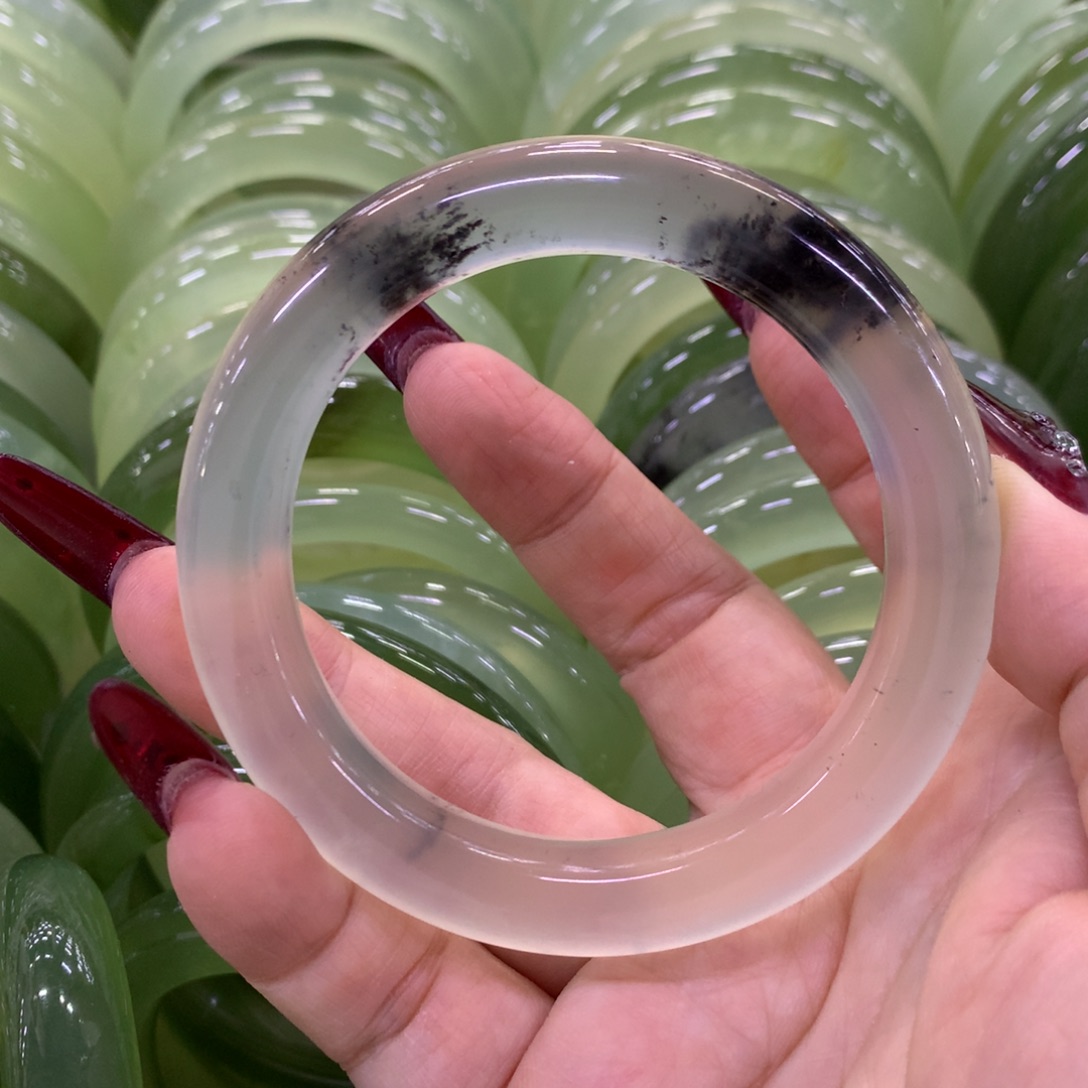 岫玉未镶嵌手镯岫玉