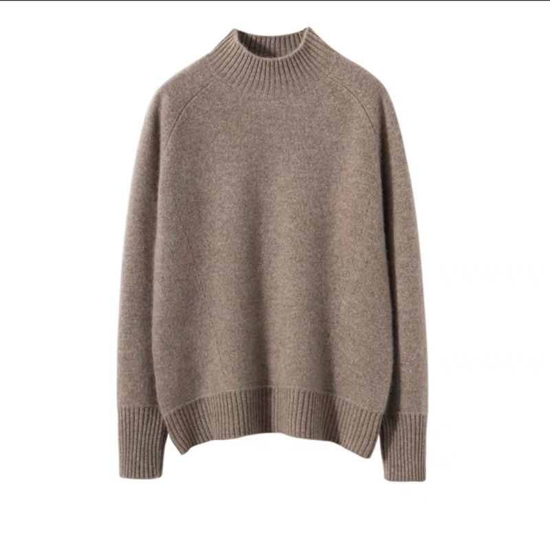 【升级版加密万能搭高品质】100%纯山羊绒半高领软加厚羊绒衫XWY023