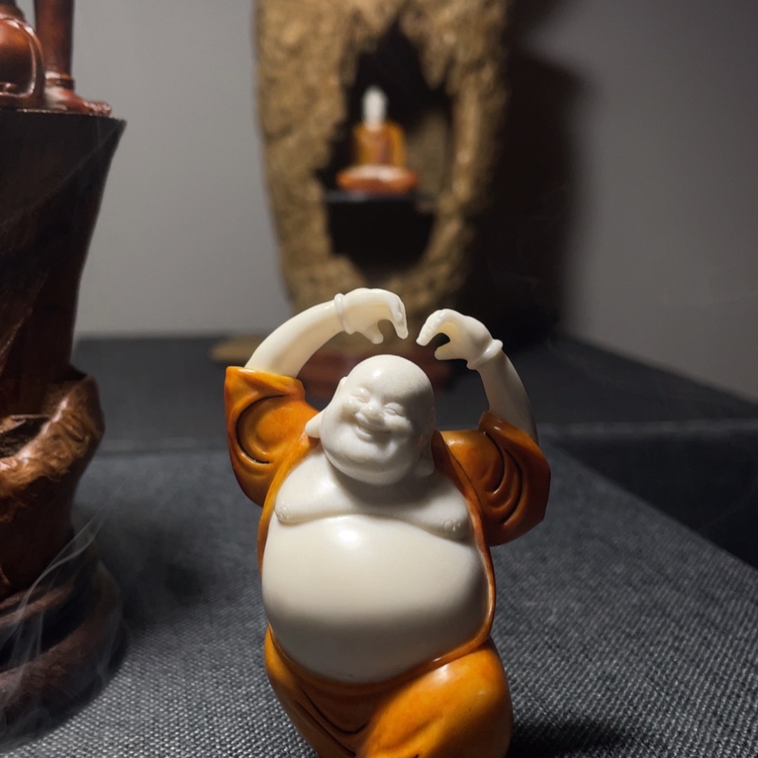 大***3木质鹿角工艺品摆件