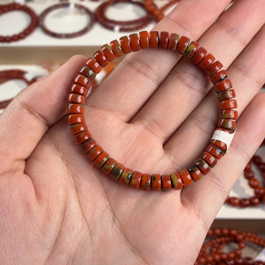 南红玛瑙未镶嵌手链全品隔片南红包浆16g