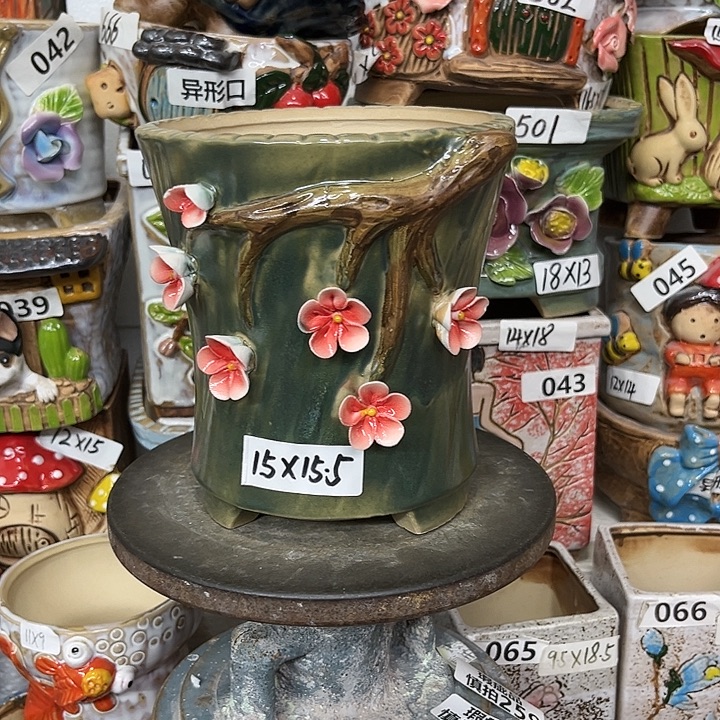 粗陶材质多肉花盆