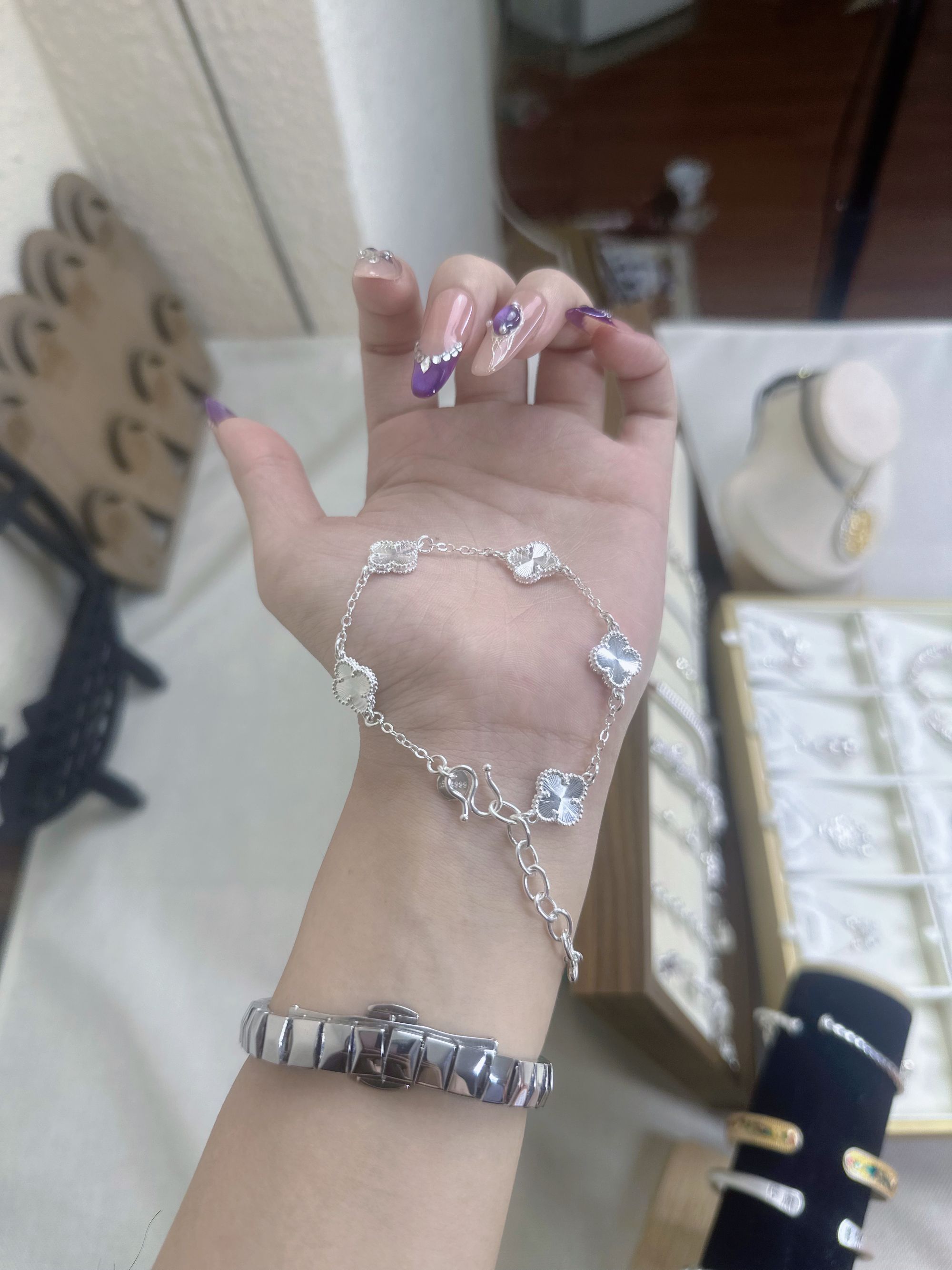 【S137】设计百搭轻奢组合套链手链简约气质小众素链复古【孤品捡漏】