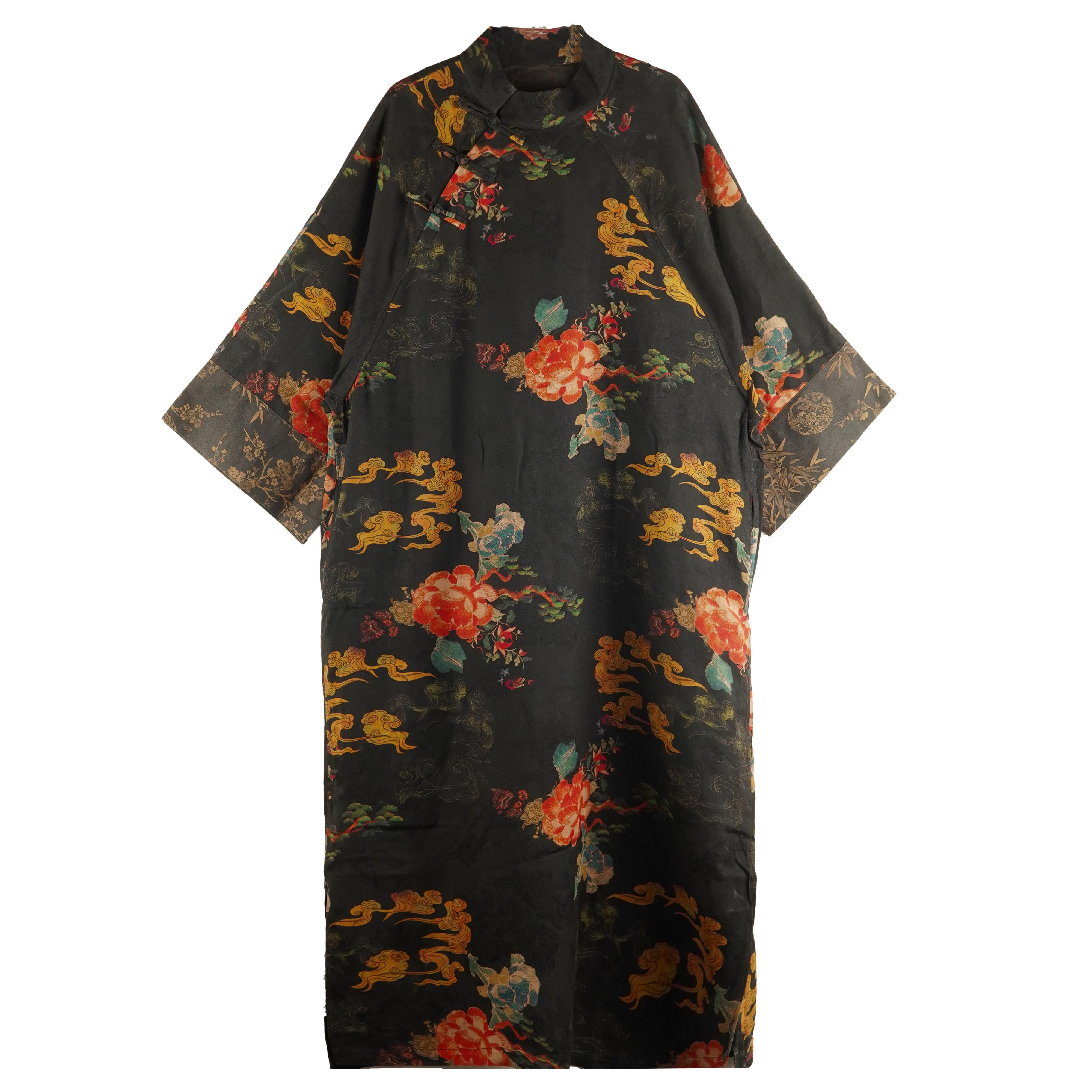 PP   2025春季新款重工国风克罗丁祥云香云纱连衣裙中长款 236830