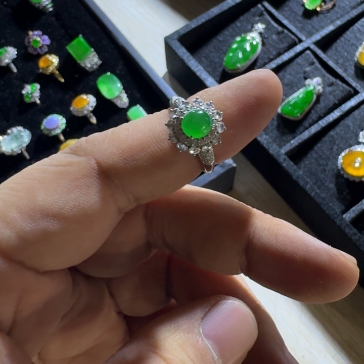 翡翠未镶嵌吊坠(不含链)