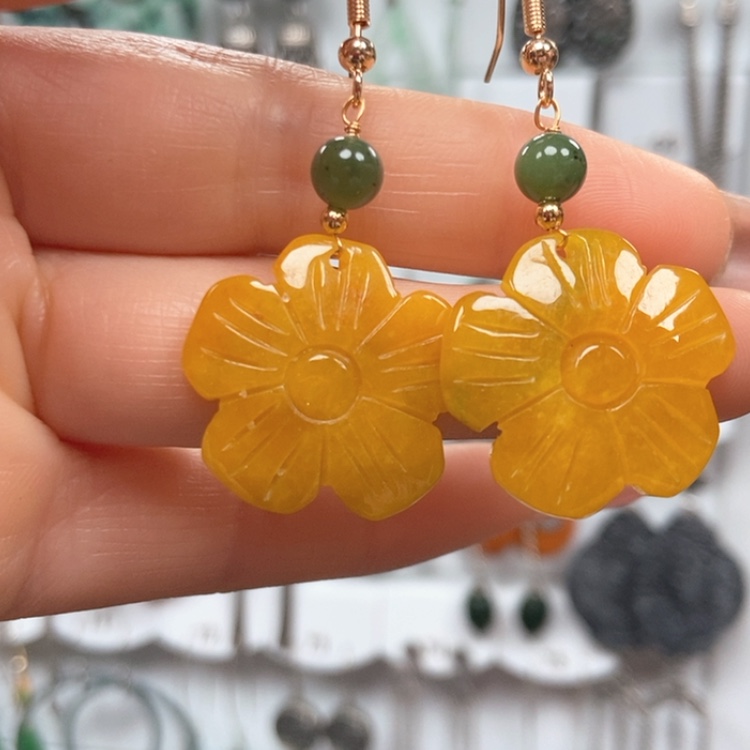 【闪购商品】翡翠耳饰未镶嵌优化