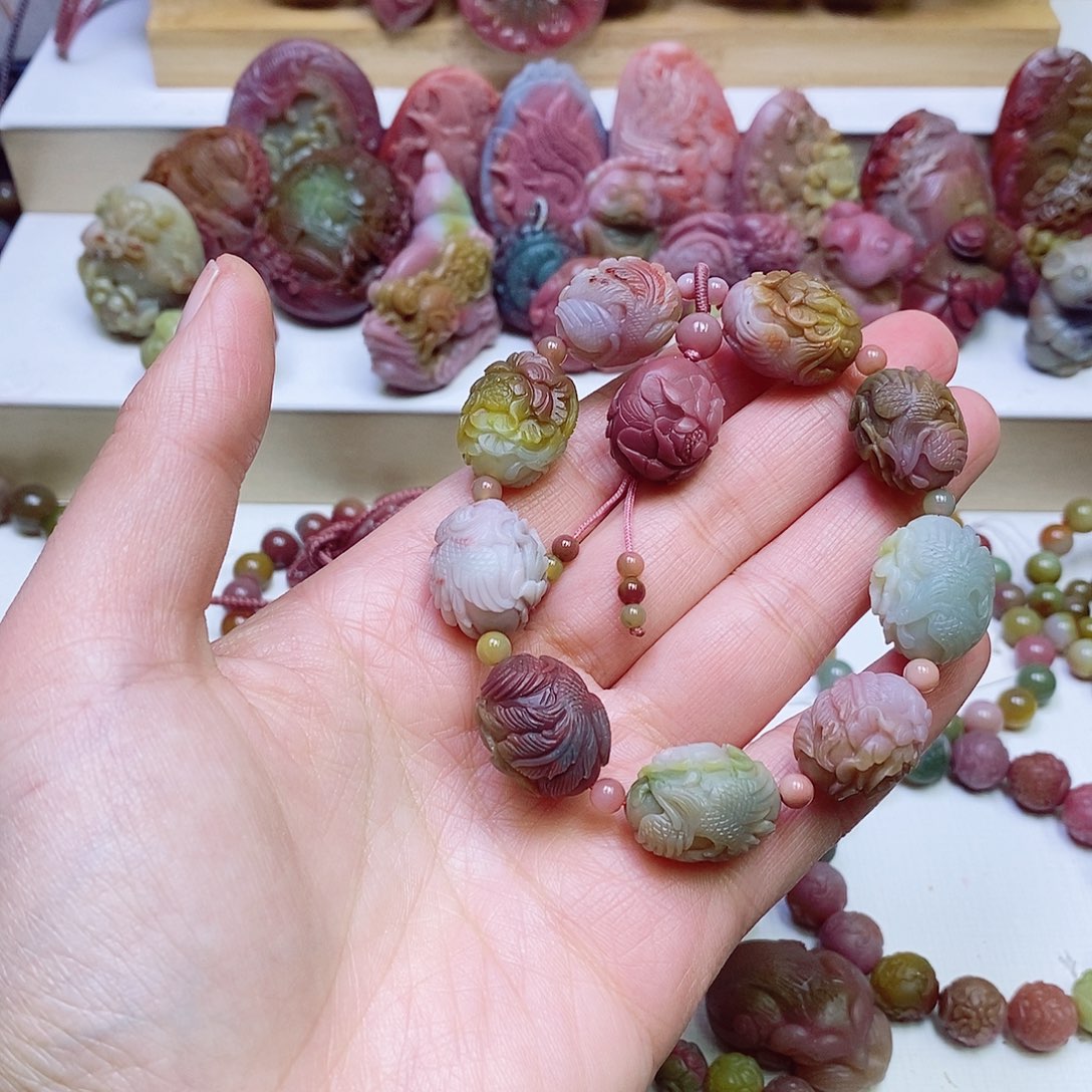 玛瑙/玉髓盐源玛瑙手链未镶嵌