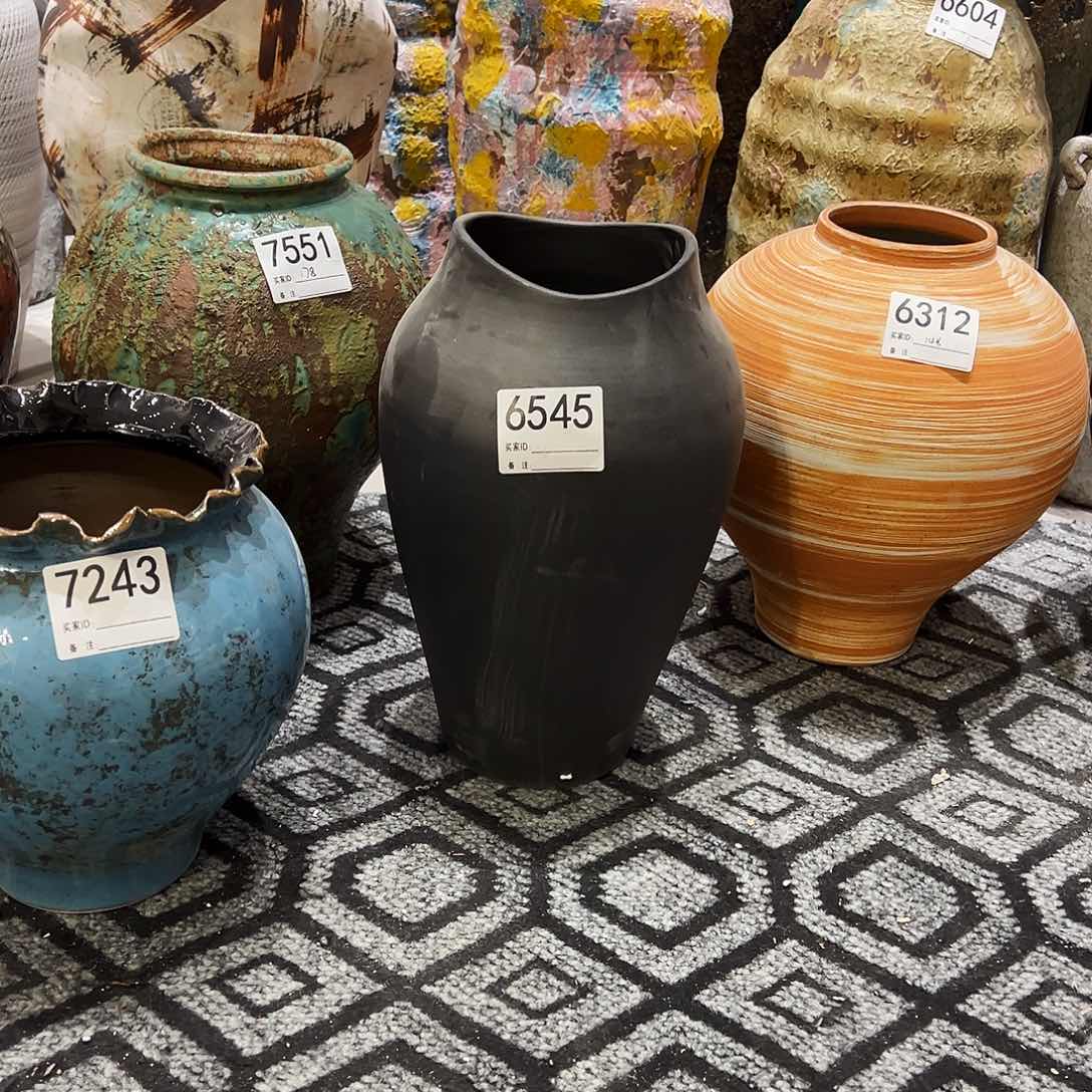 瓶6545高32口11×12陶瓷花瓶无孔