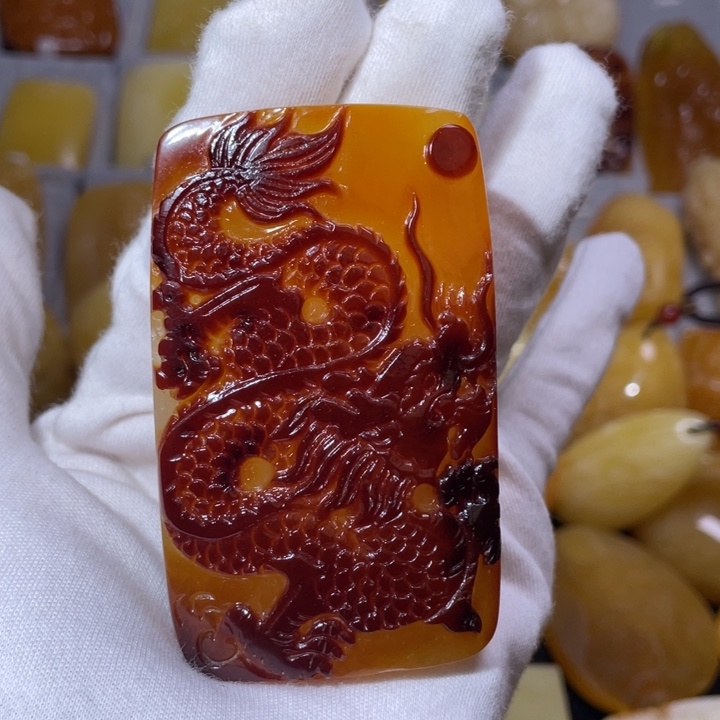 琥珀吊坠(不含链)未镶嵌