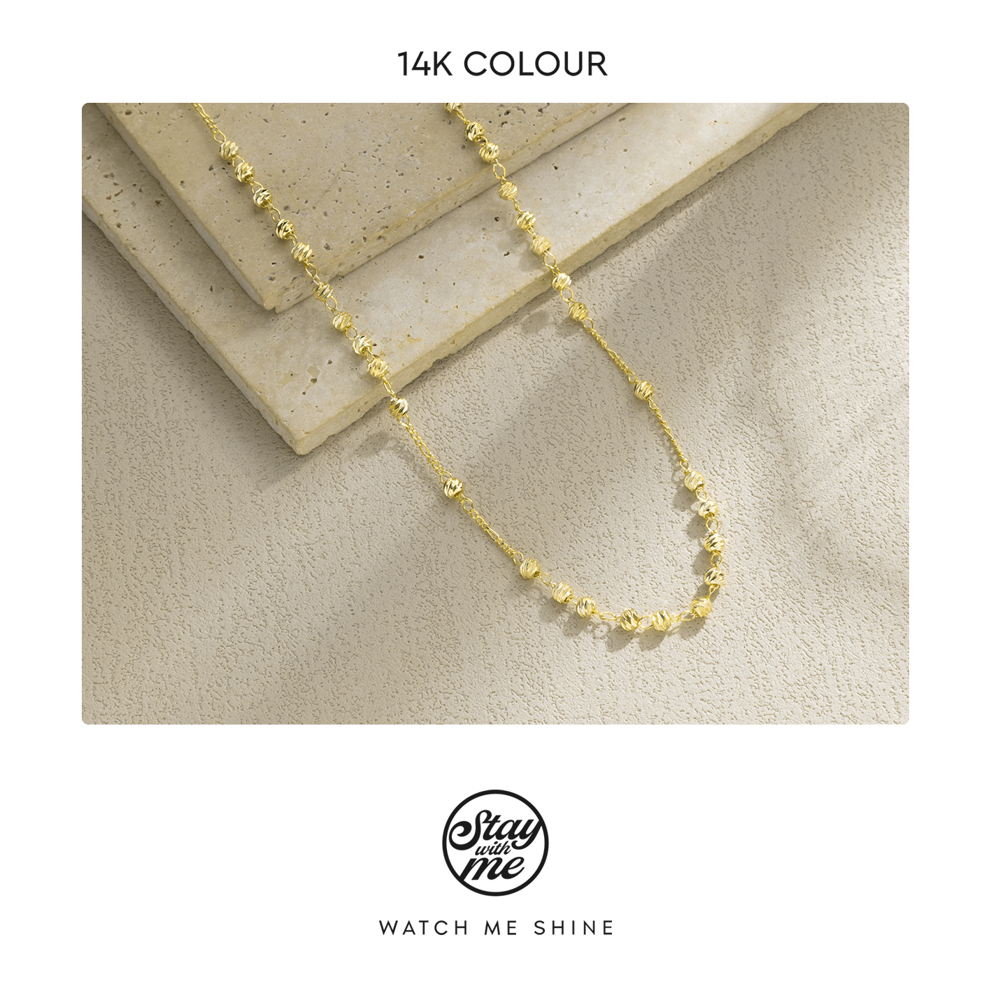 STAY WITH ME 铜合金项链 小众设计n1656项链