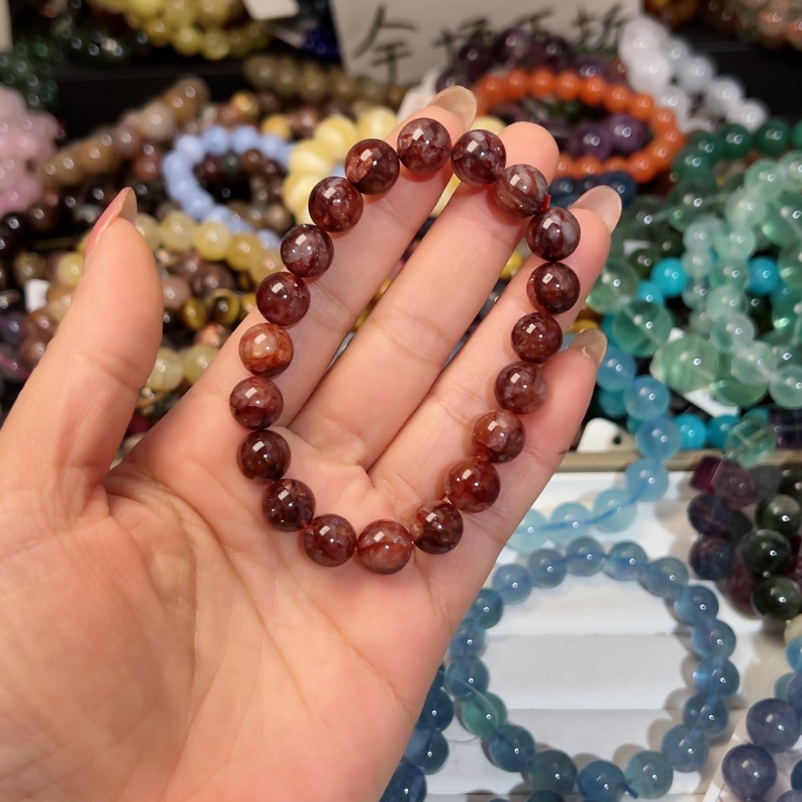 【闪购商品】烟晶手链银S925镶嵌嘚*182