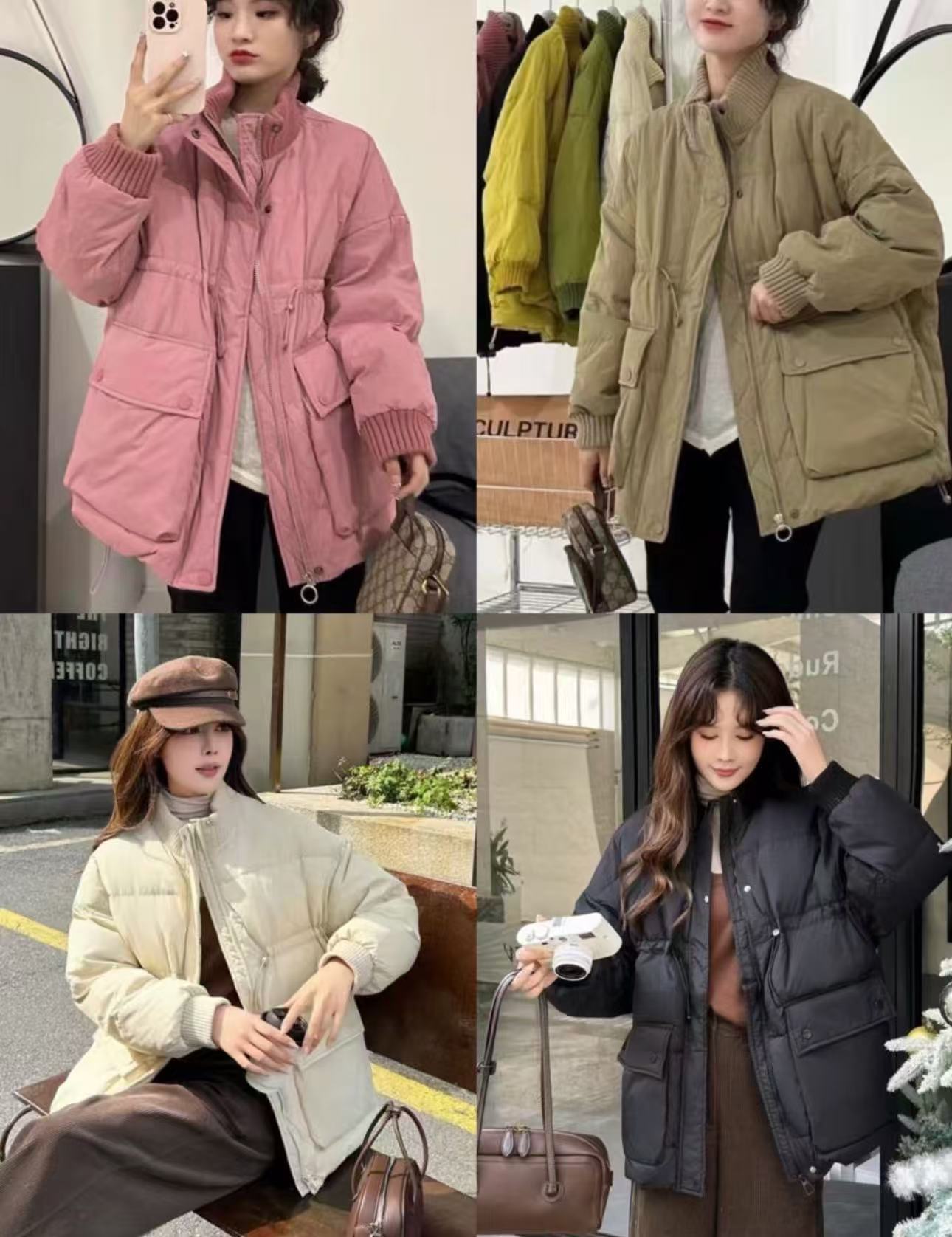 反季羽绒服女短款长款新款冬季加厚韩版宽松显瘦学院风中戏情侣