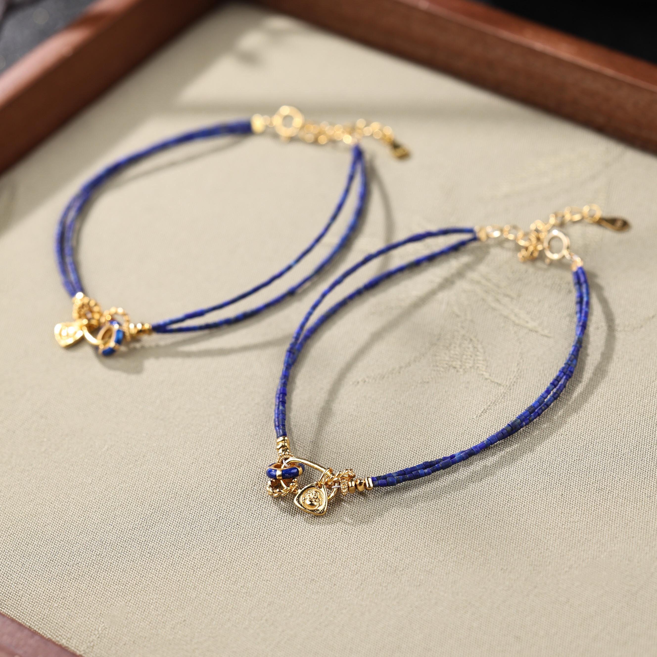 【举石精选】X1123-3793-1青金石手链（一件/多样性发/约1mm）Y