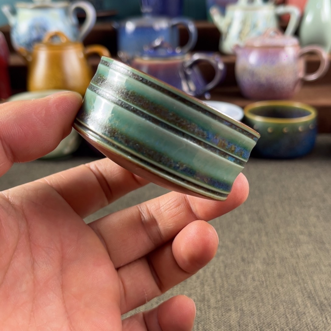 壶高温原矿窑变釉钧瓷