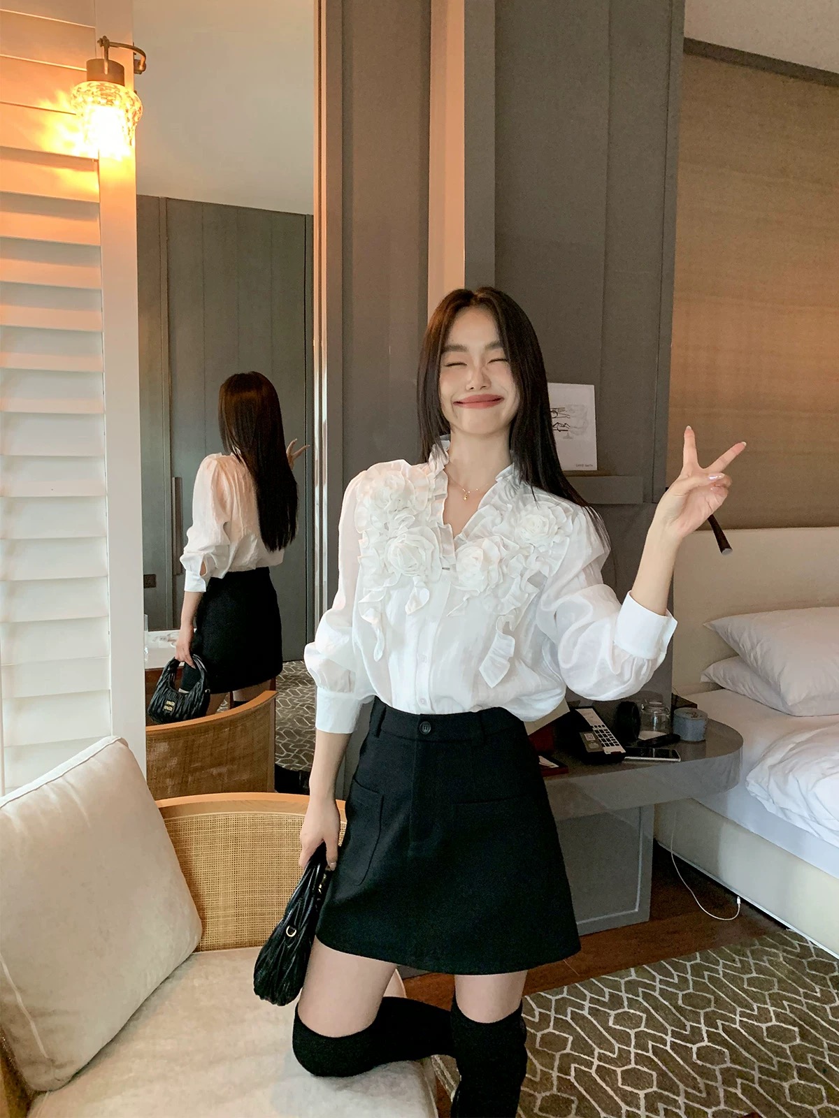 设计感时尚法式撤柜（扣号下单）