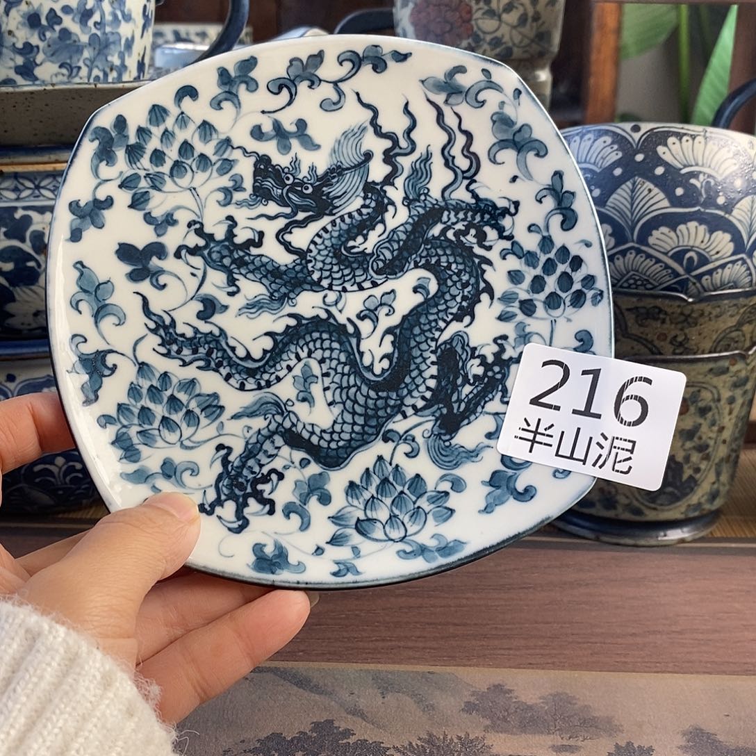 陶手工手绘青花高温陶瓷