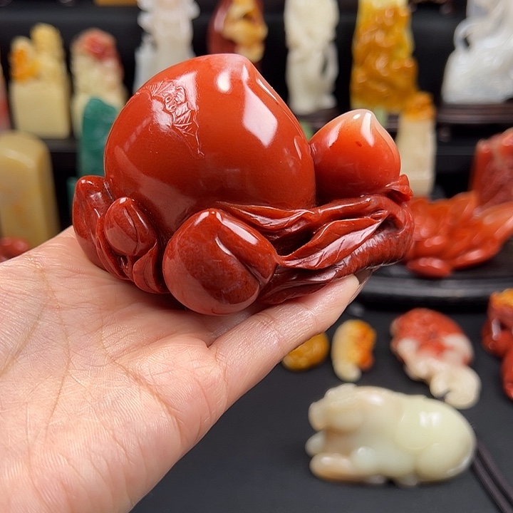 寿山石高山水冻石