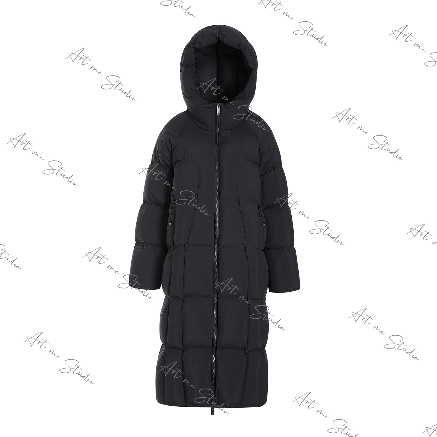  AZ271474长款90白鸭绒羽绒服