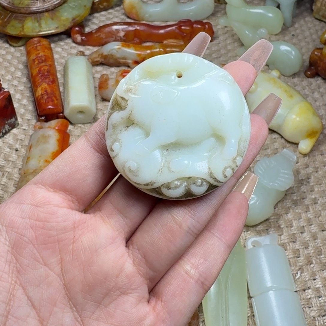 白玉菩提吊坠挂件