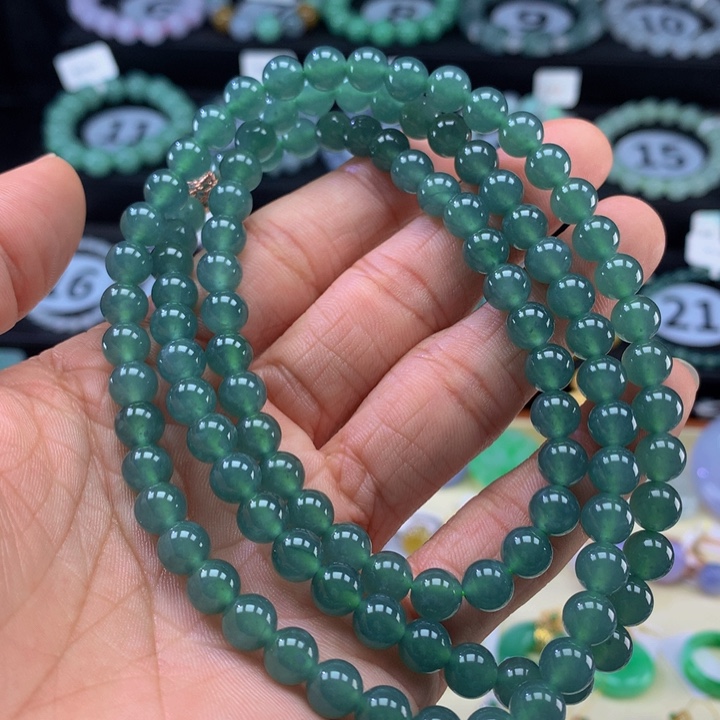 翡翠手链未镶嵌翡翠 6.9 