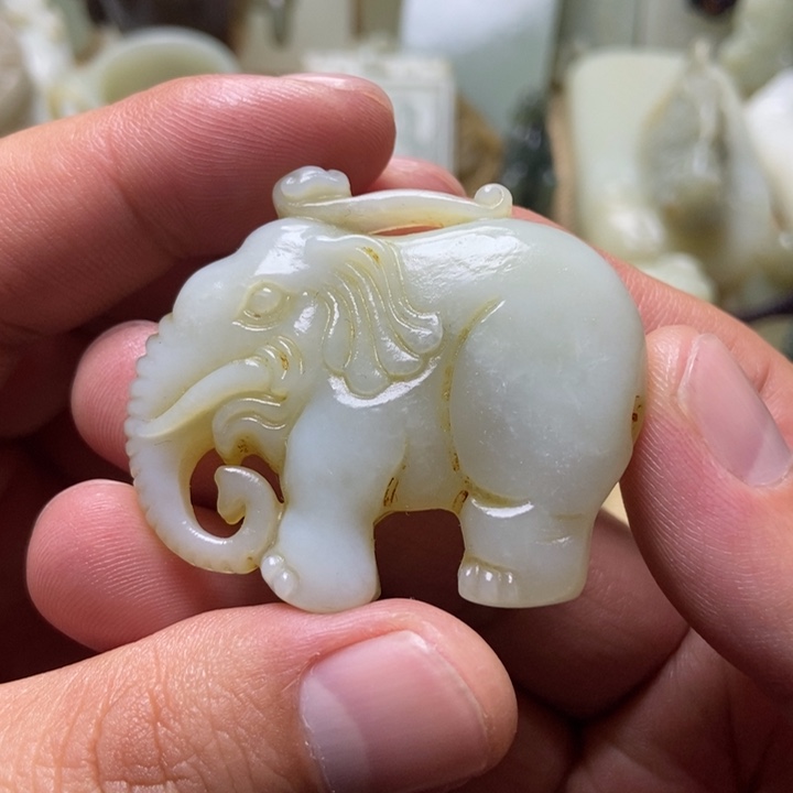 和田玉未镶嵌挂件