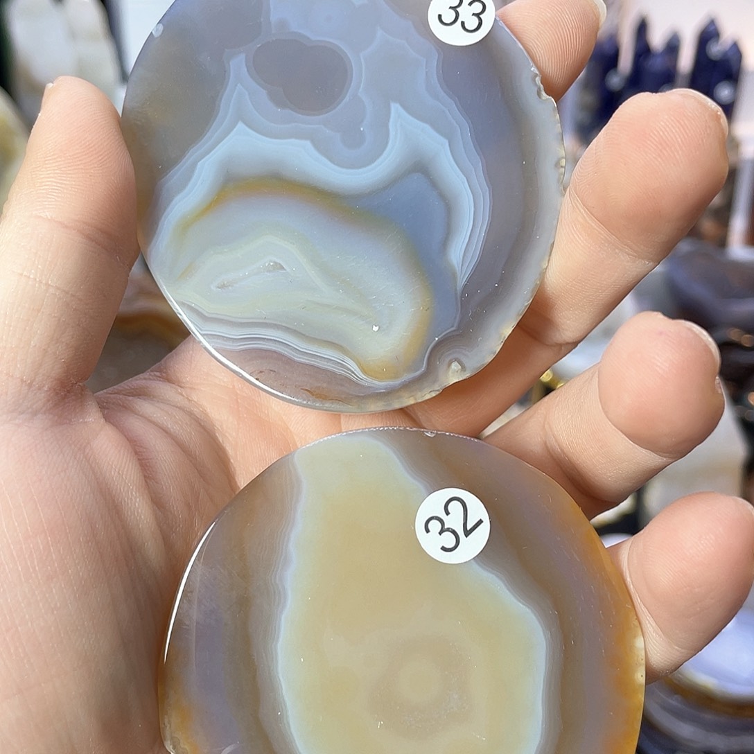 水晶超薄款两片未镶嵌