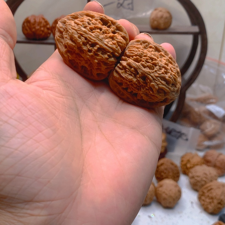 吊坠文玩核桃边37高41南疆石