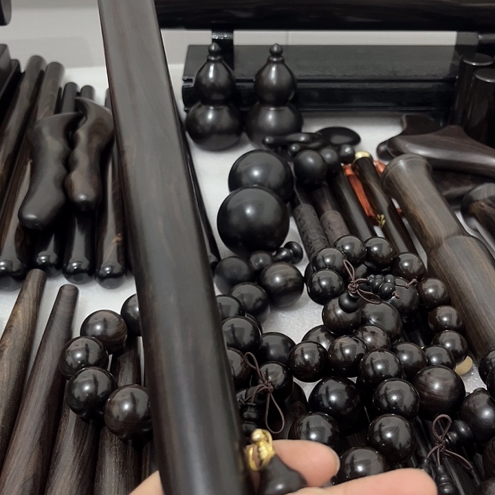 黑酸枝木类见*紫光檀57公分/2个小葫芦